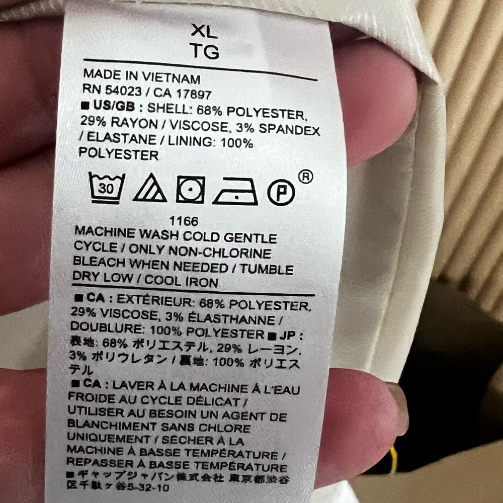 Banana Republic New light Beige Oversized Blazer Size X-LARGE - Picture 10 of 11